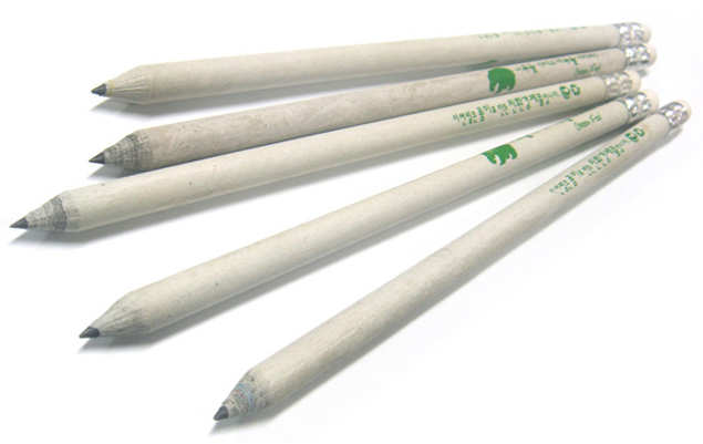 Newspaper Eraser Pencil