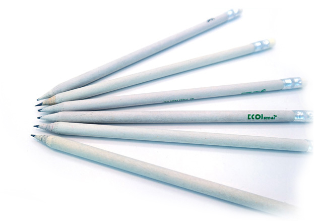 Newspaper Eraser Pencil